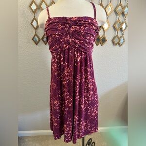 Soma Floral Dress with Ruched Bodice